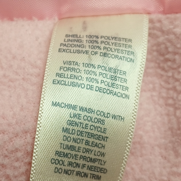 OshKosh B’gosh Heart Print Winter Puffer Jacket 3T - Picture 9 of 9